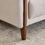 3-Seater Sofa with Cushions - Beige - Image 4