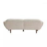 Curved 3 Seater Modern Upholstered Sofa - Image 2