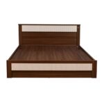 King Bed with Semi Hydraulic Storage (Walnut) - Image 3