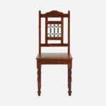 Sheesham Wood Dining Chair in Scratch-Resistant Honey Oak Finish (Set of 2) - Image 2