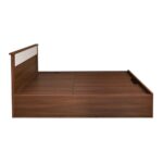 King Bed with Semi Hydraulic Storage (Walnut) - Image 5