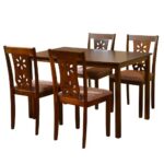 4 Seater Dining Set (Antique Cherry) - Image 3