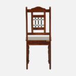 Sheesham Wood Dining Chair in Scratch-Resistant Honey Oak Finish (Set of 2) - Image 4