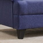 3-Seater Sofa with Right Chaise - Blue - Image 2