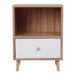 Bedside Table With Drawers – Brown - Image 4