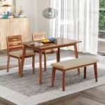 4 seater dining set with bench