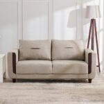 Fabric 3-Seater Sofa - Beige
