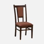 Sheesham Wood Dining Chairs in Provincial Teak Finish and Mocha Mousse Colour (Set of 2) - Image 4