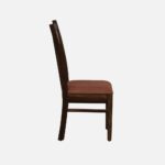 Sheesham Wood Dining Chairs in Provincial Teak Finish and Mocha Mousse Colour (Set of 2) - Image 5