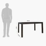 Solid Wood 6-Seater Dining Set with Chairs - Image 4