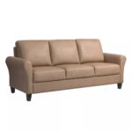 Leather Sofa - Light Brown - Image 3