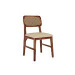 Sheesham Chair with Rattan Backrest (Set of 2) - Image 3