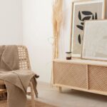 Pine Wood TV Stand with 1 or 2 Lattice Doors – 120 cm - Image 3