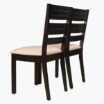 Solid Wood 6-Seater Dining Set with Chairs - Image 2