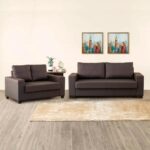 Fabric 3+2 Seater Sofa Set - Brown