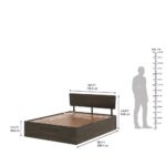 Solid Wood Queen Size Wth Storage Bed - Image 3