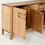 Solid Wood 3-Door Sideboard - Image 4
