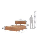 Solid Wood Queen Size With Storage Bed - Image 5