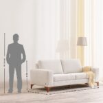 Fabric 3-Seater Sofa - Beige - Image 4