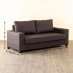 Fabric 3+2 Seater Sofa Set - Brown - Image 4