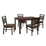 4 Seater Dining Set (Cappuccino) - Image 3