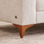 Fabric 3-Seater Sofa - Beige - Image 5