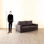 Fabric 3+2 Seater Sofa Set - Brown - Image 5