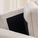 Fabric 3-Seater Sofa - Beige - Image 2