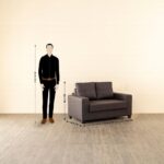 Fabric 3+2 Seater Sofa Set - Brown - Image 7