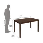 4 Seater Dining Set (Cappuccino) - Image 7