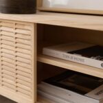 Pine Wood TV Stand with 3 Mallorquina Doors – 180 cm - Image 7