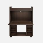 Bar Cabinet in Dark Elm Finish - refined and modern - Image 4