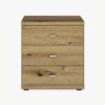 3 Drawer Bedside Table - Image 2
