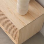 Pine Wood TV Stand with 2 or 3 Lattice Doors – 180 cm - Image 3