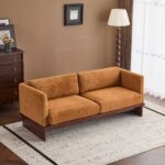 3 Seater Sofa Solid Wood Base, Square Arm - Image 3