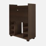 Bar Cabinet in Dark Elm Finish - refined and modern - Image 7