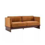 3 Seater Sofa Solid Wood Base, Square Arm - Image 4