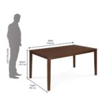 Solid Wood 6 Seater Dining Set - Image 2