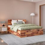 Queen Sheesham Wood Bed