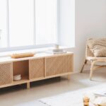 Pine Wood TV Stand with 2 or 3 Lattice Doors – 180 cm - Image 6