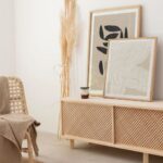 Pine Wood TV Stand with 2 or 3 Lattice Doors – 180 cm - Image 8