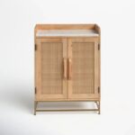 Solid Sheesham Wood Bar Cabinet with Glass Storage & Wine Racks - Image 5