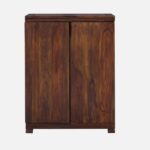 Sheesham Wood Bar Cabinet in Provincial Teak Finish - Image 3