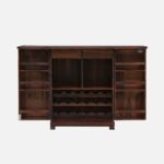 Sheesham Wood Bar Cabinet in Provincial Teak Finish - Image 2