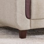 Fabric 1-Seater Sofa - Beige - Image 6