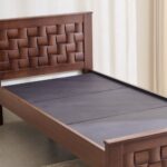Solid Wood Single Bed - Walnut - Image 3