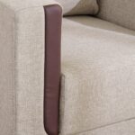 Fabric 1-Seater Sofa - Beige - Image 2