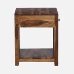 Sheesham Wood Bedside Table In Provincial Teak Finish - Image 5