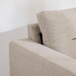 Fabric 1-Seater Sofa - Beige - Image 3