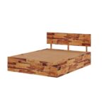 Queen Sheesham Wood Bed - Image 3